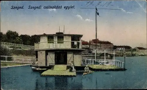 Ak Szeged Segedin Ungarn, Szegedi csolnakazo egylet