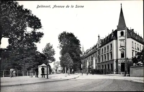 Ak Delémont Kanton Jura, vue de l'Avenue de la Sorne