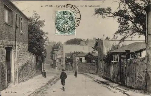 Ak Paris XVIII. Arrondissement Buttes-Montmartre, Rue de l'Abreuvoir