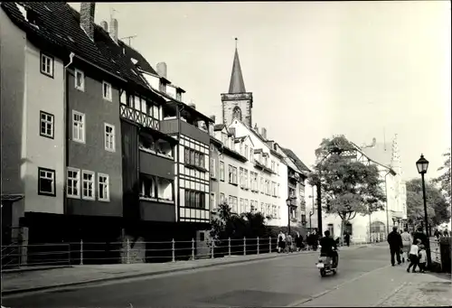 Ak Erfurt in Thüringen, Blick auf die Krämerbrücke