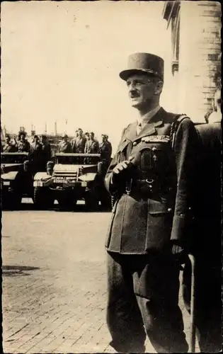 Ak General Jacques Philippe Leclerc de Hauteclocque, Portrait