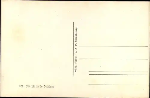 Ak Une partie de Dominos, Araber