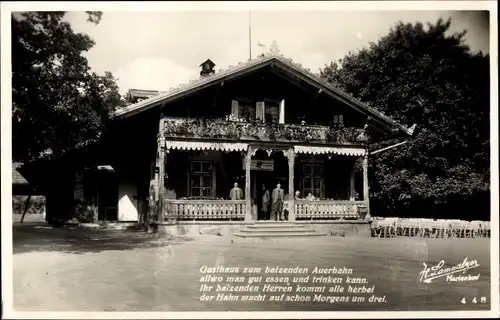 Ak Marienbad Tschechien,Gasthaus zum balzenden Auerhahn