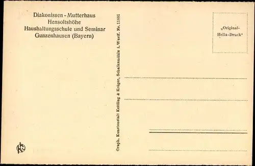 Ak Gunzenhausen, Hensoltshöhe, Diakonissen Mutterhaus, Chemiezimmer