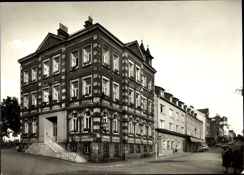 Ak Schwarzenbach Saale b. Bad Steben, Partie am Rathaus