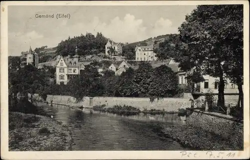 Ak Gemünd Schleiden in der Eifel, Urftpartie, Ortsansicht