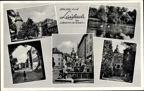 Ak Laubach in Hessen, Blick durch ein Tor, Erholungsheim Friedensruh