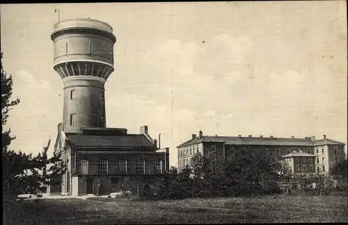 Ak Lagerlechfeld Graben Schwaben, Truppenübungsplatz Lager Lechfeld, Wasserturm