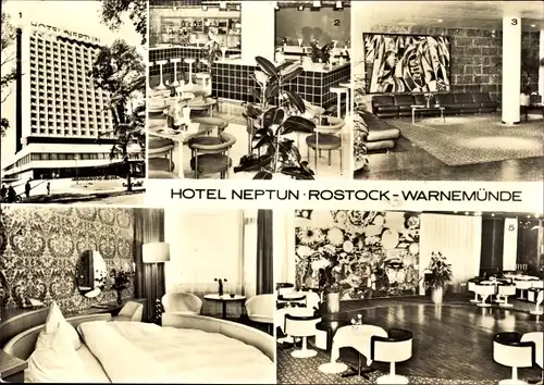 Ak Ostseebad Warnemünde Rostock, Hotel Neptun