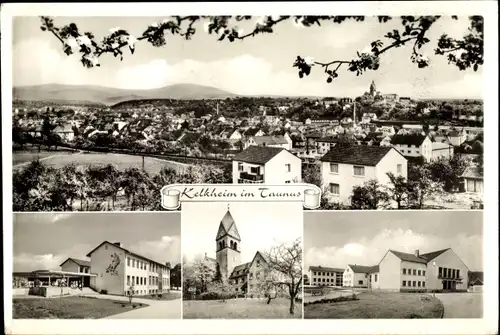 Ak Kelkheim im Taunus, Gesamtansicht, Gebäude, Kirche