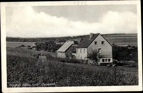 Ak Desserath Deudesfeld in Rheinland Pfalz, Blick zur Pension Haus Anni, Bes. Meier Jost