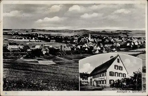 Ak Aldingen in Baden Württemberg, Gesamtansicht, Gasthaus zum Lamm