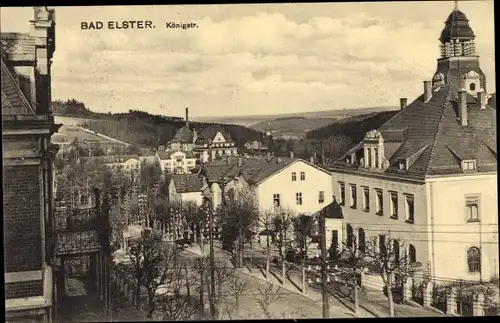 Ak Bad Elster im Vogtland, Königstraße