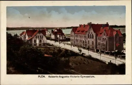 Ak Plön am See Holstein, Kaiserin Auguste Victoria Gymnasium