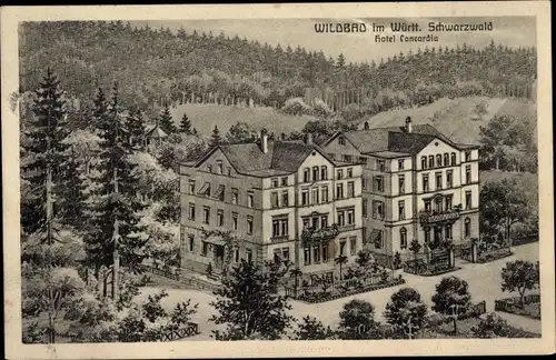 Ak Bad Wildbad im Schwarzwald, Hotel Concordia