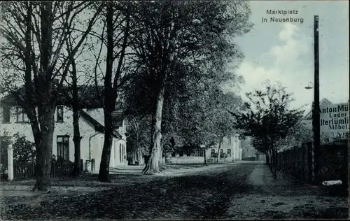 Ak Neuenburg Zetel in Oldenburg Friesland, Marktplatz