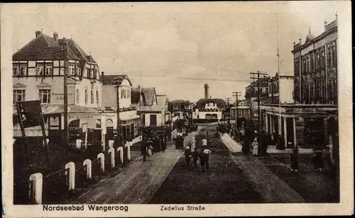 Ak Nordseebad Wangerooge in Ostfriesland, Zedeliusstraße, Hotel