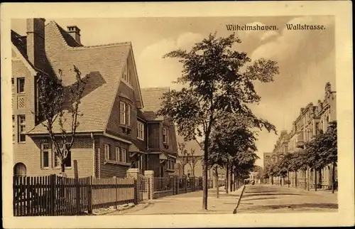 Ak Wilhelmshaven, Wallstraße