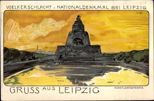 Künstler Litho Leipzig, Völkerschlachtdenkmal