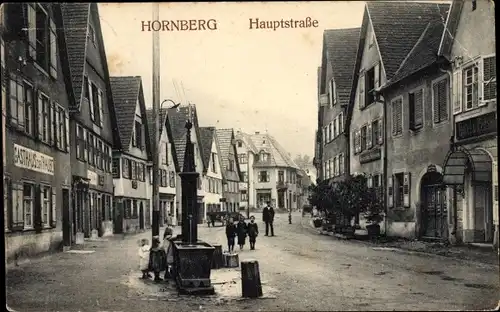 Ak Hornberg im Schwarzwald, Hauptstraße, Gasthaus