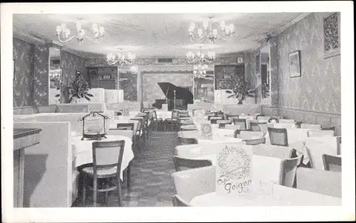 Ak New York City USA, Cafe Geiger, 206 East 86th Street, Baumkuchen