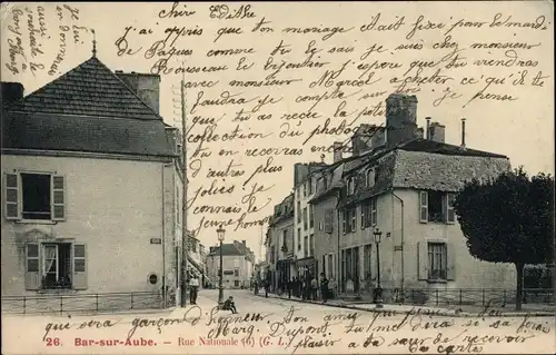 Ak Bar sur Aube, Rue Nationale