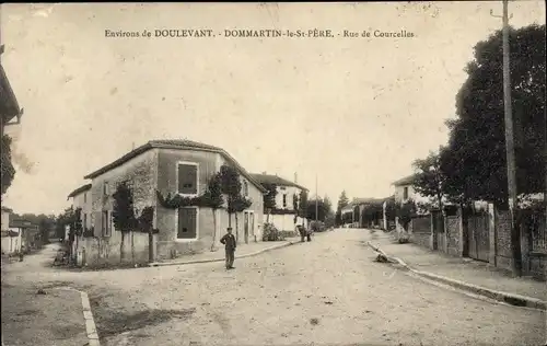 Ak Dommartin le Saint Père Haute-Marne, Rue de Courcelles