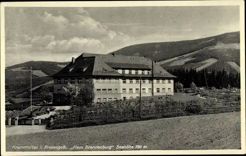 Ak Krummhübel Riesengebirge Schlesien, Haus Brandenburg