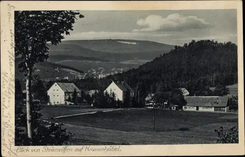 Ak Krummhübel Riesengebirge Schlesien, Blick von Steinseiffen