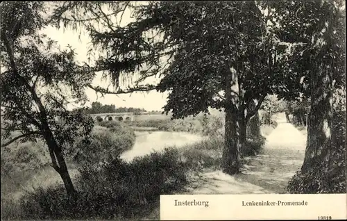 Ak Insterburg Ostpreußen, Lenkeninker Promenade