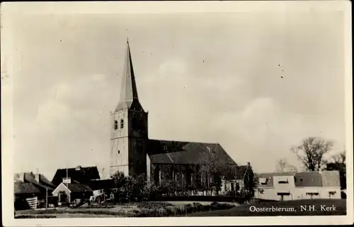 Ak Oosterbierum Waadhoeke Friesland Niederlande, N. H. Kerk