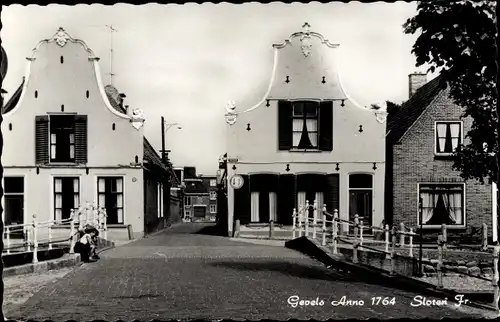 Ak Sloten Friesland Niederlande, Ortsansicht, Häuser