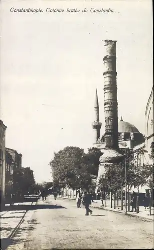 Ak Konstantinopel Istanbul Türkei, La colonne brûlée, Konstantinsäule