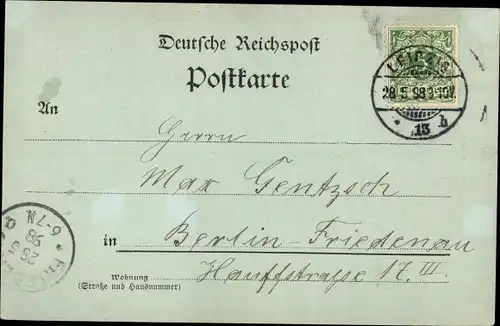 Mondschein Ak Leipzig, Reichsgericht