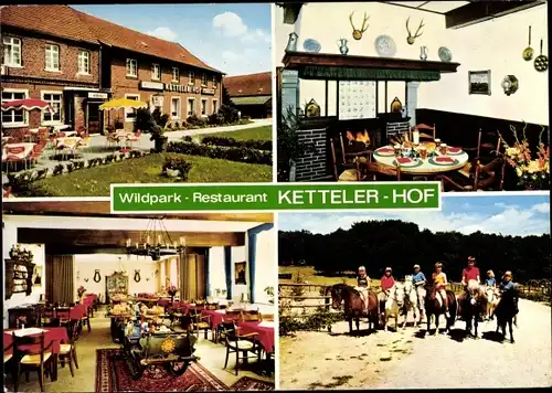 Ak Lavesum Haltern am See, Wildpark Restaurant Ketteler Hof, Ponyreiten