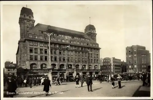 Ak Essen im Ruhrgebiet, Handelshof, Vereinshaus, Börse