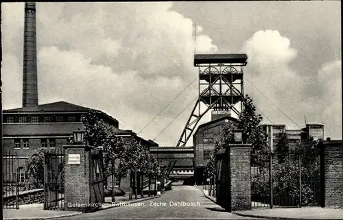 Ak Rotthausen Gelsenkirchen im Ruhrgebiet, Zeche Dahlbusch