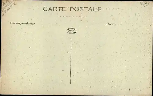 Ak Amiens Somme, Esplanade Beauvais, Bombardement, Ruines, Kriegszerstörung I. WK