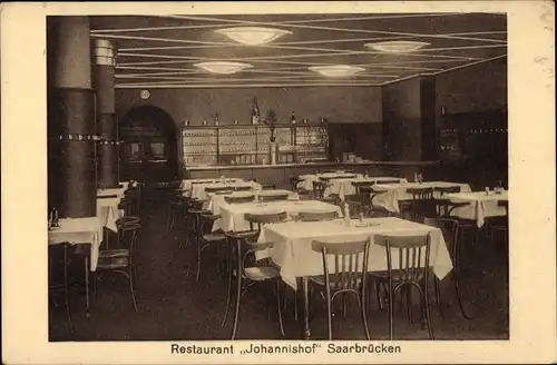 Ak Saarbrücken im Saarland, Restaurant Johannishof