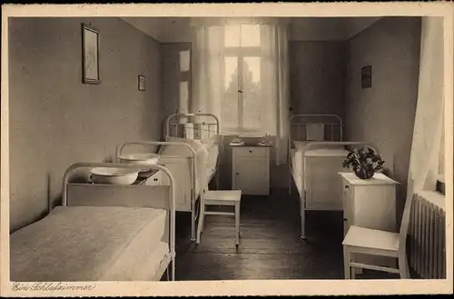 Ak Gunzenhausen im Fränkischen Seenland, Diakonissen Mutterhaus Hensoltshöhe, Schlafzimmer
