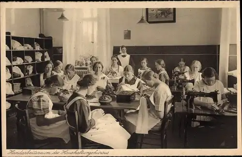 Ak Gunzenhausen im Fränkischen Seenland, Diakonissen Mutterhaus Hensoltshöhe, Handarbeitsraum