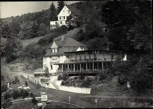 Ak Altweilnau Weilrod im Taunus, Hotel Haus Bergfried