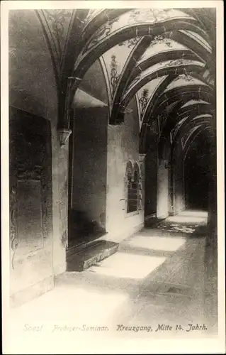 Ak Soest in Westfalen, Predigerseminar, Kreuzgang