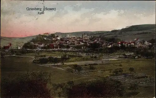 Ak Ortenberg im Wetteraukreis Hessen, Totalansicht der Ortschaft