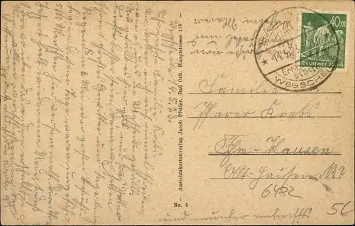 Ak Bad Orb im Spessart, Wegscheide, Waldaltar