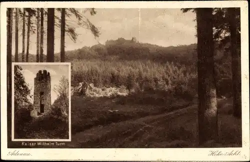 Ak Adenau, Kaiser Wilhelm Turm mit Hohe Acht