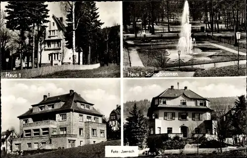 Ak Bad Orb in Hessen, Sanatorium Pfeiffer-Krug, Haus I-III