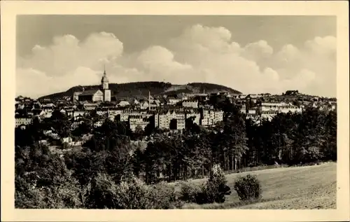 Ak Annaberg Buchholz Erzgebirge, Pöhlberg, Panorama vom Ort