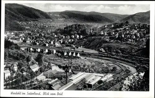 Ak Werdohl im Sauerland, Blick vom Beul, Gesamtansicht