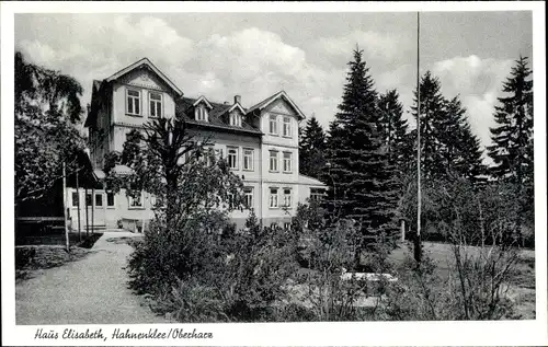 Ak Hahnenklee Bockswiese Goslar im Harz, Haus Elisabeth